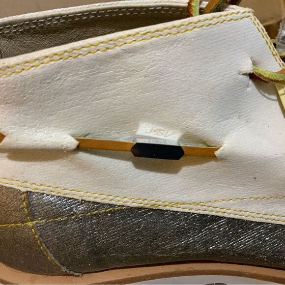 Vintage VAEL Deckard Mid Canvas Shoe Mens Size 9 Silver Vibram Boat Yacht main image 6